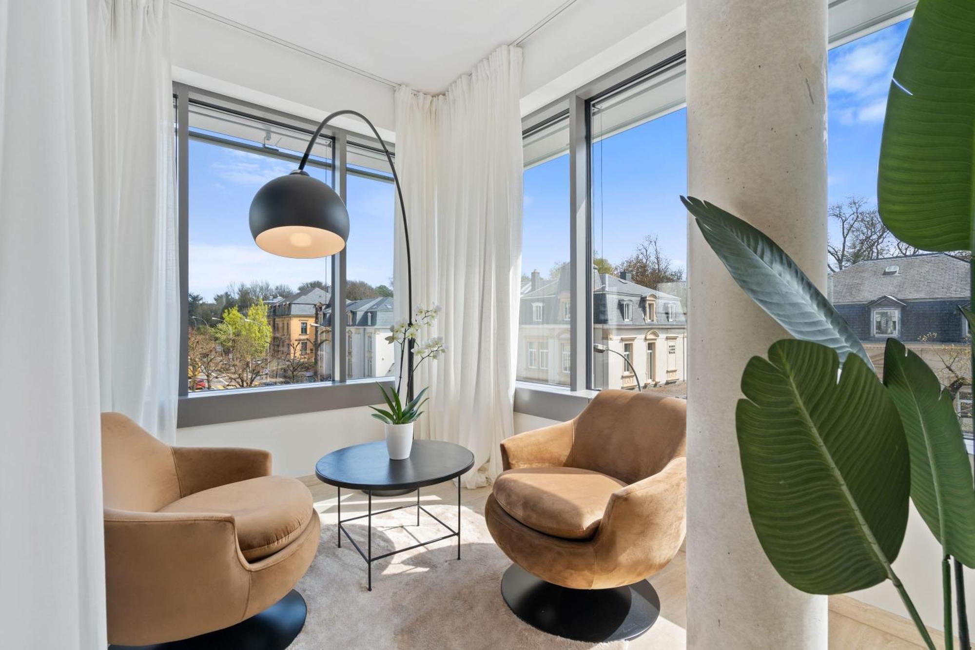 Ferienwohnung Elegant 2Br With Balcony In Heart Of Luxemburg Exterior foto