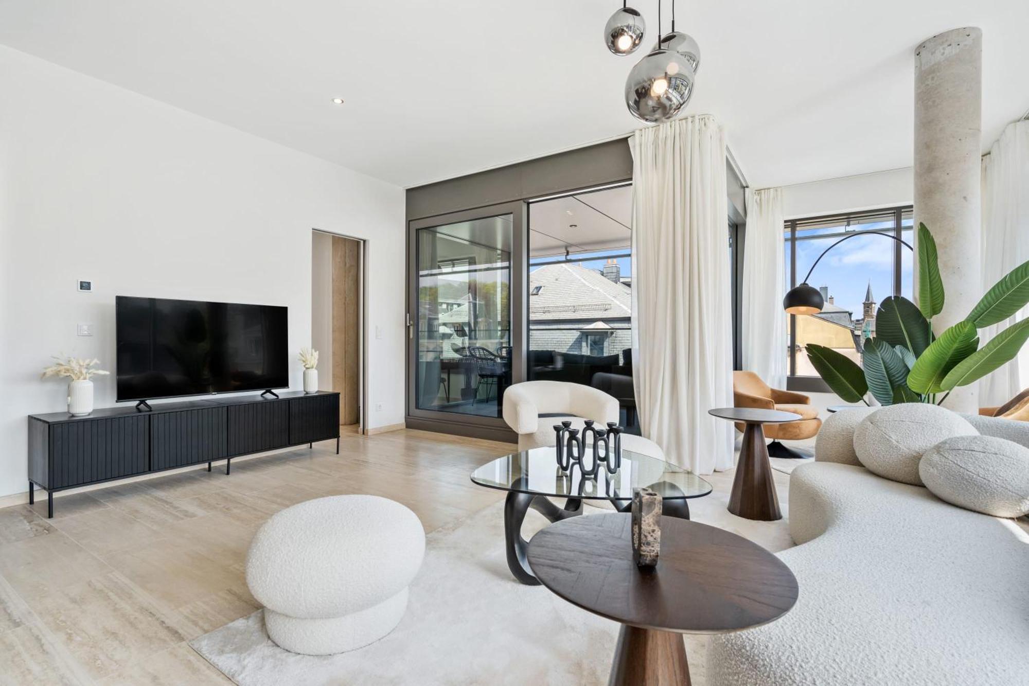 Ferienwohnung Elegant 2Br With Balcony In Heart Of Luxemburg Exterior foto